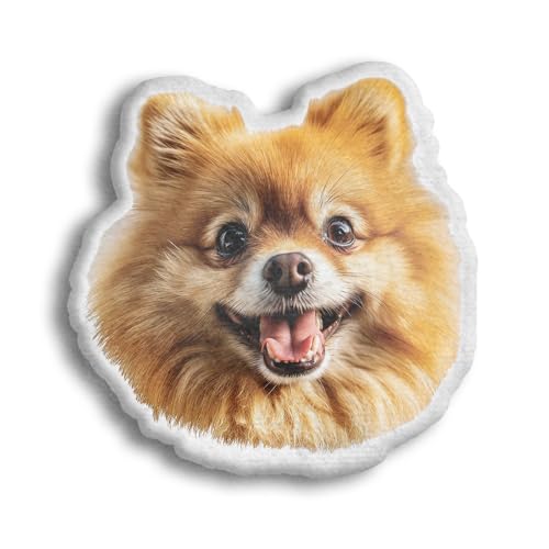 Pomeranian Shaped Plush Pillow