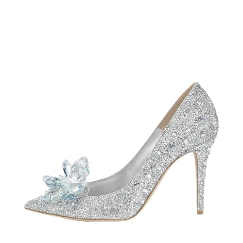 Crystal Rhinestone Poined Toe Pumps