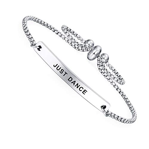 Just Dance Inspirational Cuff Bracelet