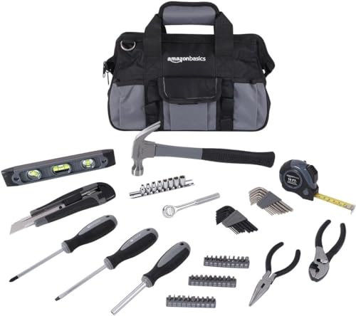 Amazon Basics 65 Piece Home Basic Repair Tool Kit Set