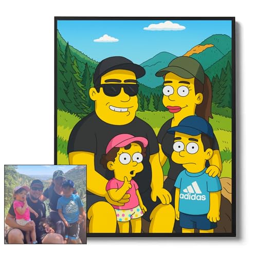 Custom Cartoon Family Portrait