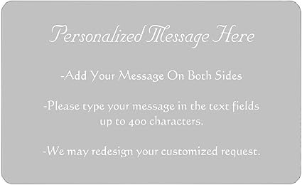 Engraved Wallet Card