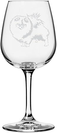 Etched Wine Glass