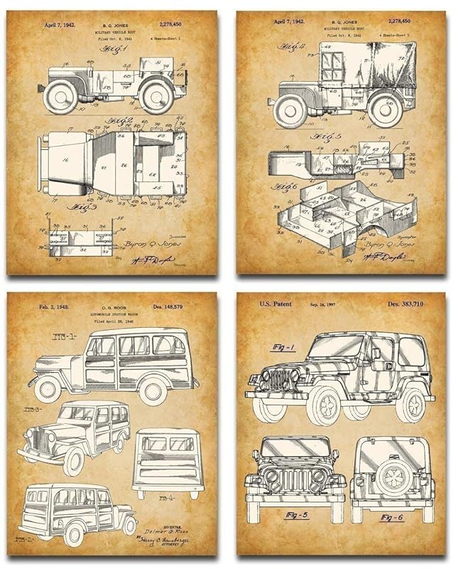 Vintage Jeep Patent Print