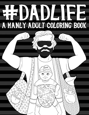 Manly Adult Coloring Book