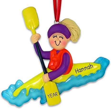 Kayak Christmas Tree Ornament