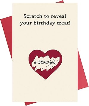 Naughty Birthday Card