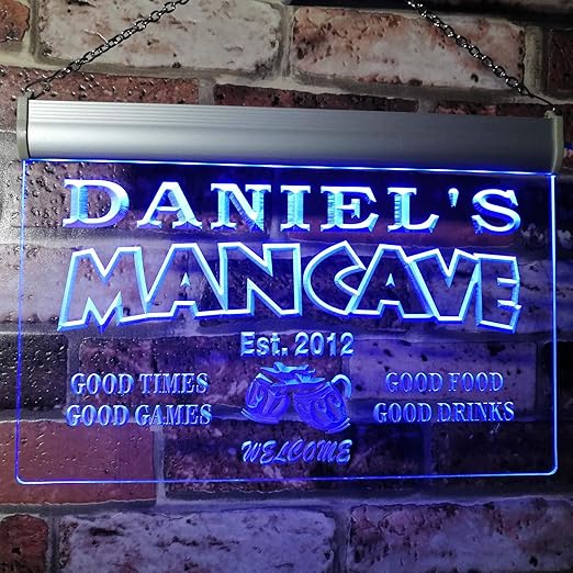 Personalized Man Cave Neon Sign