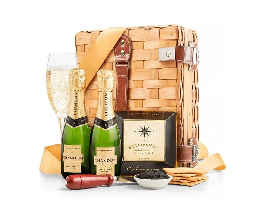 Champagne & Caviar Basket