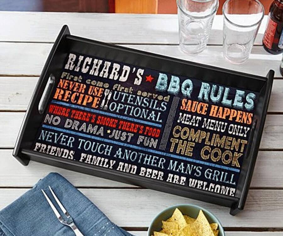 Dad s BBQ Rules Tray