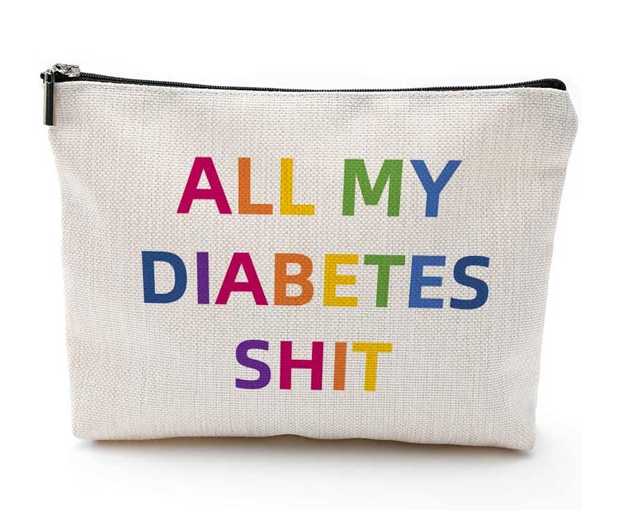 funny diabetes travel bag