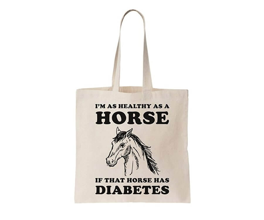 Funny Diabetics Tote Bag