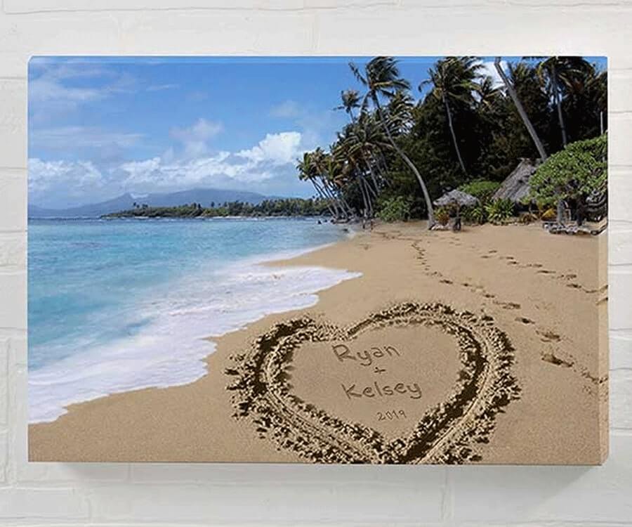 Personalized Beach Canvas