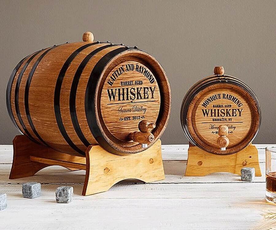 Personalized Whiskey Barrel