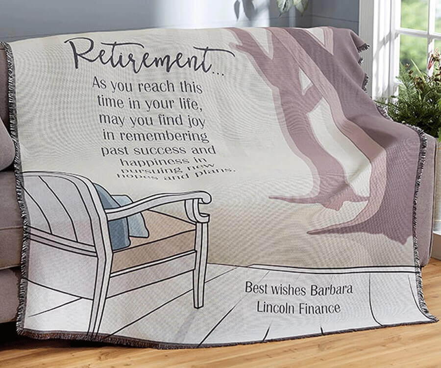 Retirement Throw Blanket