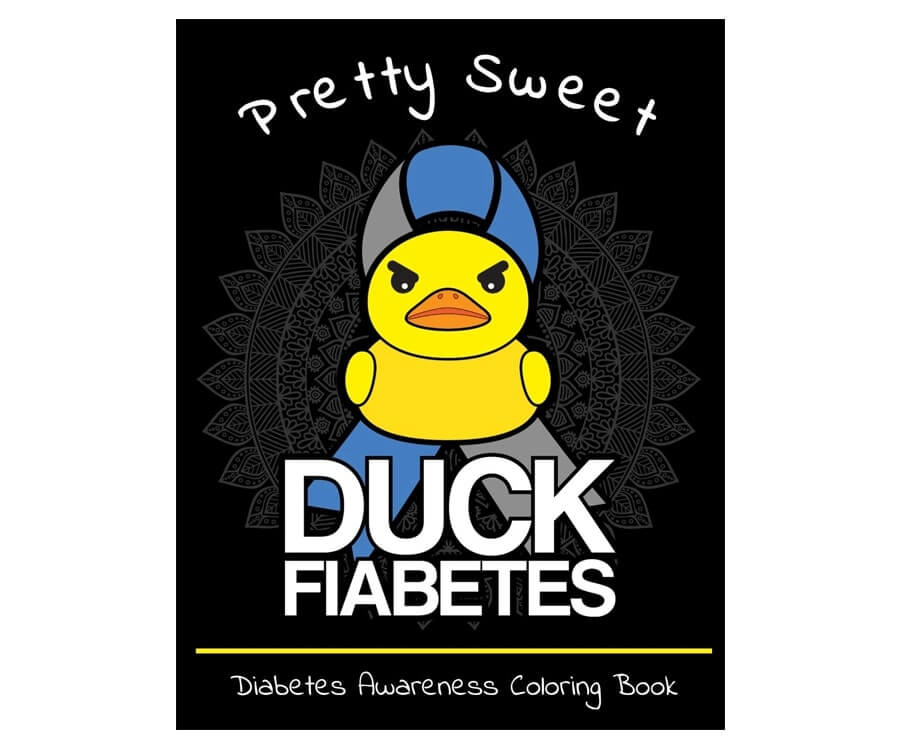 sweet duck diabetes awareness coloring book