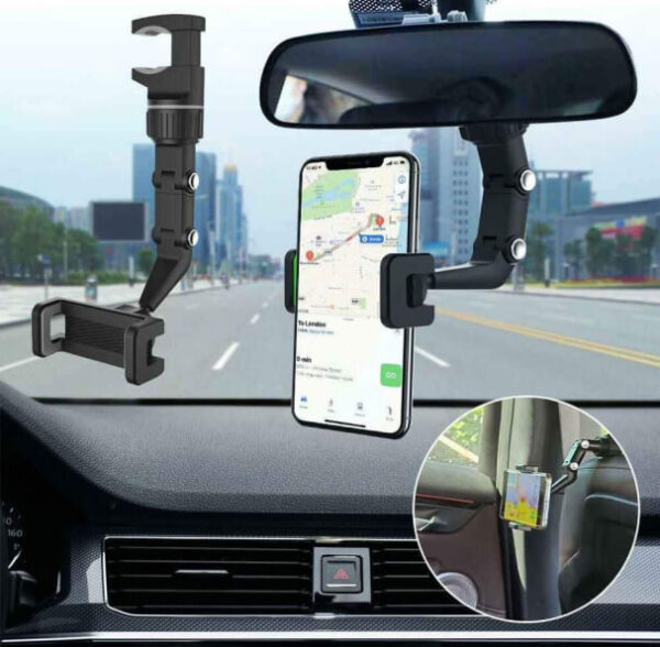 Holds Your Phone From Your Car's Mirror