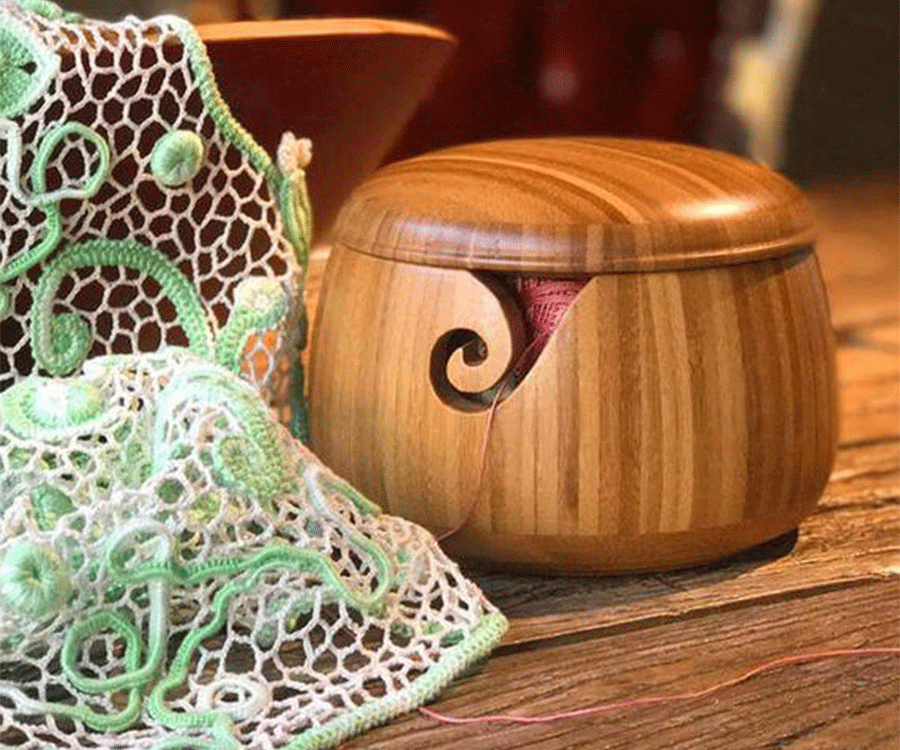Bamboo Yarn Bowl