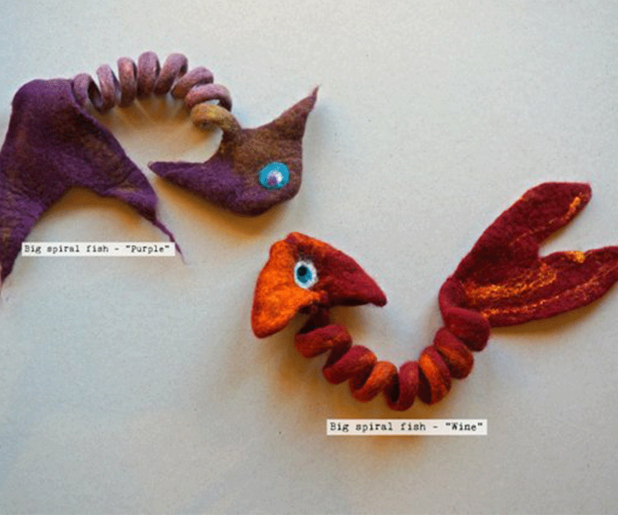 Natural Kitten Spiral Toy